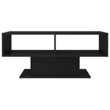 NNEVL Coffee Table Black 103.5x50x44.5 cm Chipboard