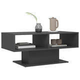 NNEVL Coffee Table Grey 103.5x50x44.5 cm Chipboard