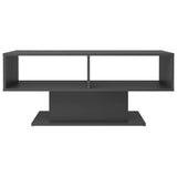 NNEVL Coffee Table Grey 103.5x50x44.5 cm Chipboard
