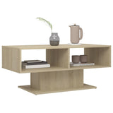NNEVL Coffee Table Sonoma Oak 103.5x50x44.5 cm Chipboard