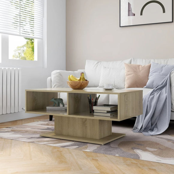 NNEVL Coffee Table Sonoma Oak 103.5x50x44.5 cm Chipboard