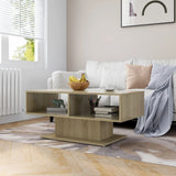 NNEVL Coffee Table Sonoma Oak 103.5x50x44.5 cm Chipboard