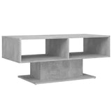 NNEVL Coffee Table Concrete Grey 103.5x50x44.5 cm Chipboard