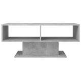 NNEVL Coffee Table Concrete Grey 103.5x50x44.5 cm Chipboard