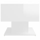 NNEVL Coffee Table High Gloss White 103.5x50x44.5 cm Chipboard