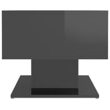 NNEVL Coffee Table High Gloss Grey 103.5x50x44.5 cm Chipboard