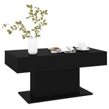 NNEVL Coffee Table Black 96x50x45 cm Chipboard