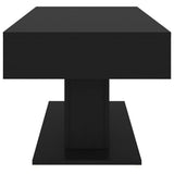 NNEVL Coffee Table Black 96x50x45 cm Chipboard