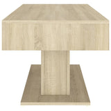 NNEVL Coffee Table Sonoma Oak 96x50x45 cm Chipboard