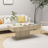 NNEVL Coffee Table Sonoma Oak 96x50x45 cm Chipboard