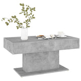 NNEVL Coffee Table Concrete Grey 96x50x45 cm Chipboard