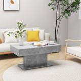 NNEVL Coffee Table Concrete Grey 96x50x45 cm Chipboard