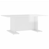 NNEVL Coffee Table High Gloss White 103.5x60x40 cm Chipboard