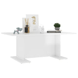 NNEVL Coffee Table High Gloss White 103.5x60x40 cm Chipboard