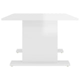 NNEVL Coffee Table High Gloss White 103.5x60x40 cm Chipboard