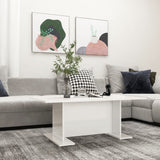NNEVL Coffee Table High Gloss White 103.5x60x40 cm Chipboard