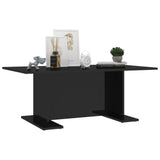 NNEVL Coffee Table High Gloss Black 103.5x60x40 cm Chipboard
