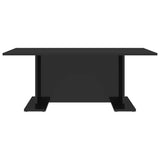 NNEVL Coffee Table High Gloss Black 103.5x60x40 cm Chipboard