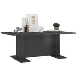 NNEVL Coffee Table High Gloss Grey 103.5x60x40 cm Chipboard