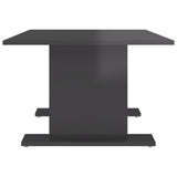 NNEVL Coffee Table High Gloss Grey 103.5x60x40 cm Chipboard