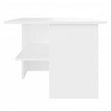NNEVL Coffee Table White 90x60x46.5 cm Chipboard