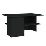 NNEVL Coffee Table Black 90x60x46.5 cm Chipboard