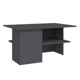 NNEVL Coffee Table Grey 90x60x46.5 cm Chipboard