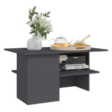 NNEVL Coffee Table Grey 90x60x46.5 cm Chipboard