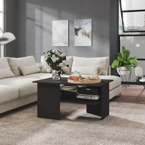NNEVL Coffee Table Grey 90x60x46.5 cm Chipboard