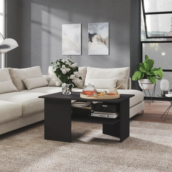 NNEVL Coffee Table Grey 90x60x46.5 cm Chipboard