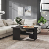 NNEVL Coffee Table Grey 90x60x46.5 cm Chipboard