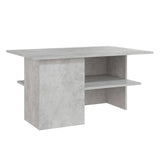 NNEVL Coffee Table Concrete Grey 90x60x46.5 cm Chipboard