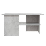 NNEVL Coffee Table Concrete Grey 90x60x46.5 cm Chipboard
