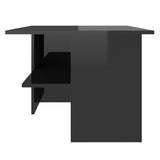NNEVL Coffee Table High Gloss Black 90x60x46.5 cm Chipboard