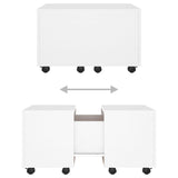 NNEVL Coffee Table White 60x60x38 cm Chipboard