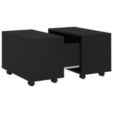 NNEVL Coffee Table Black 60x60x38 cm Chipboard