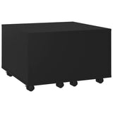 NNEVL Coffee Table Black 60x60x38 cm Chipboard