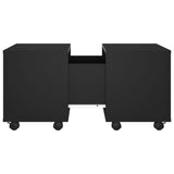 NNEVL Coffee Table Black 60x60x38 cm Chipboard