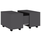 NNEVL Coffee Table Grey 60x60x38 cm Chipboard