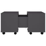 NNEVL Coffee Table Grey 60x60x38 cm Chipboard