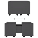NNEVL Coffee Table Grey 60x60x38 cm Chipboard