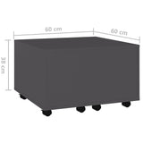 NNEVL Coffee Table Grey 60x60x38 cm Chipboard