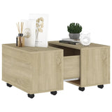 NNEVL Coffee Table Sonoma Oak 60x60x38 cm Chipboard