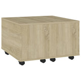 NNEVL Coffee Table Sonoma Oak 60x60x38 cm Chipboard