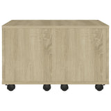 NNEVL Coffee Table Sonoma Oak 60x60x38 cm Chipboard