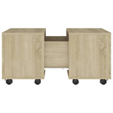 NNEVL Coffee Table Sonoma Oak 60x60x38 cm Chipboard