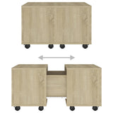 NNEVL Coffee Table Sonoma Oak 60x60x38 cm Chipboard