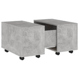 NNEVL Coffee Table Concrete Grey 60x60x38 cm Chipboard