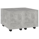 NNEVL Coffee Table Concrete Grey 60x60x38 cm Chipboard