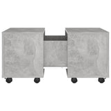 NNEVL Coffee Table Concrete Grey 60x60x38 cm Chipboard